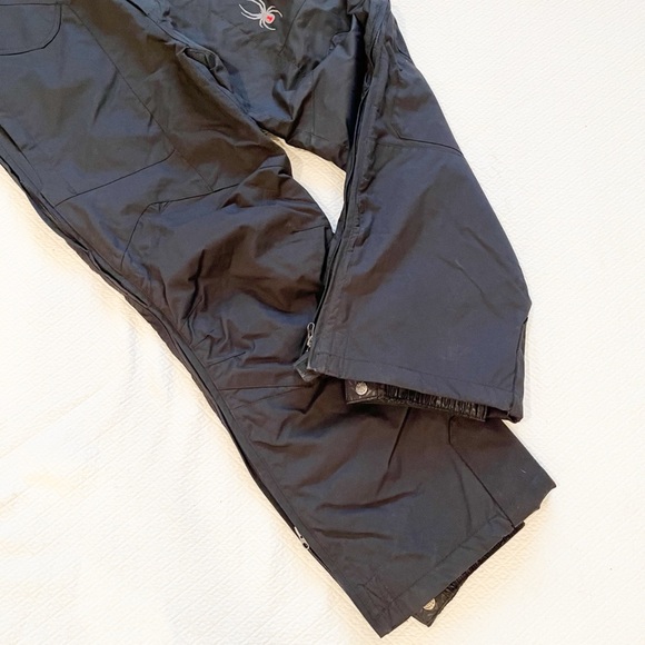 Spyder Kid’s Ski Snowboard Pants Full Zipper Side Detachable Suspenders Size 18 - Picture 8 of 16